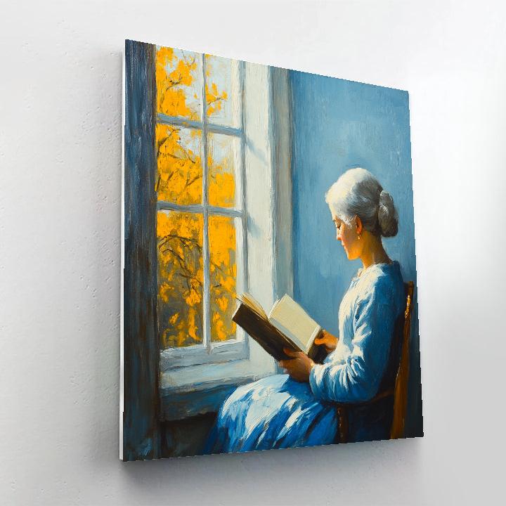 Jan Vermeer Inspired Quiet Interior DIY paint by numbers