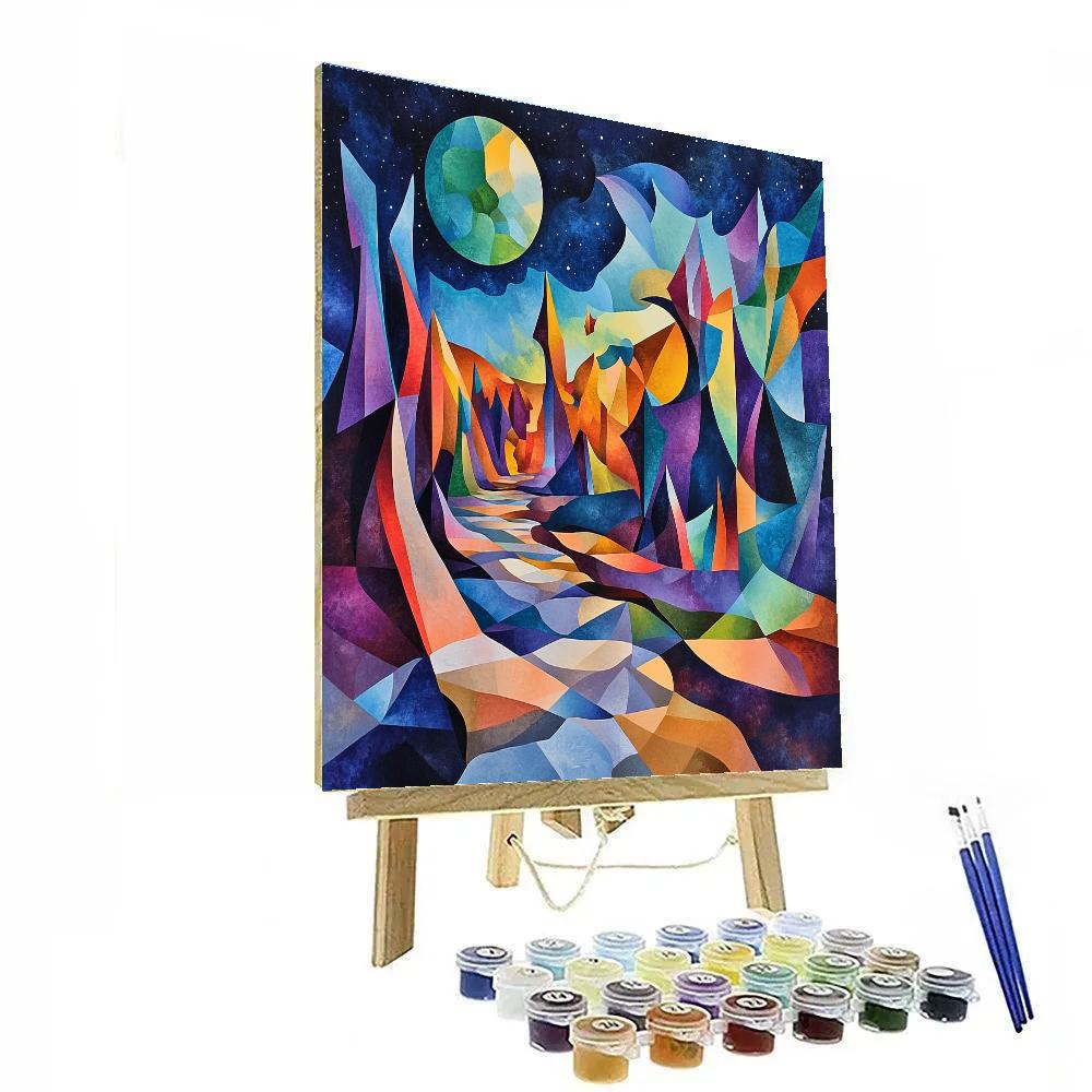Picasso Inspired Cosmic Creatures Painting by numbers kit