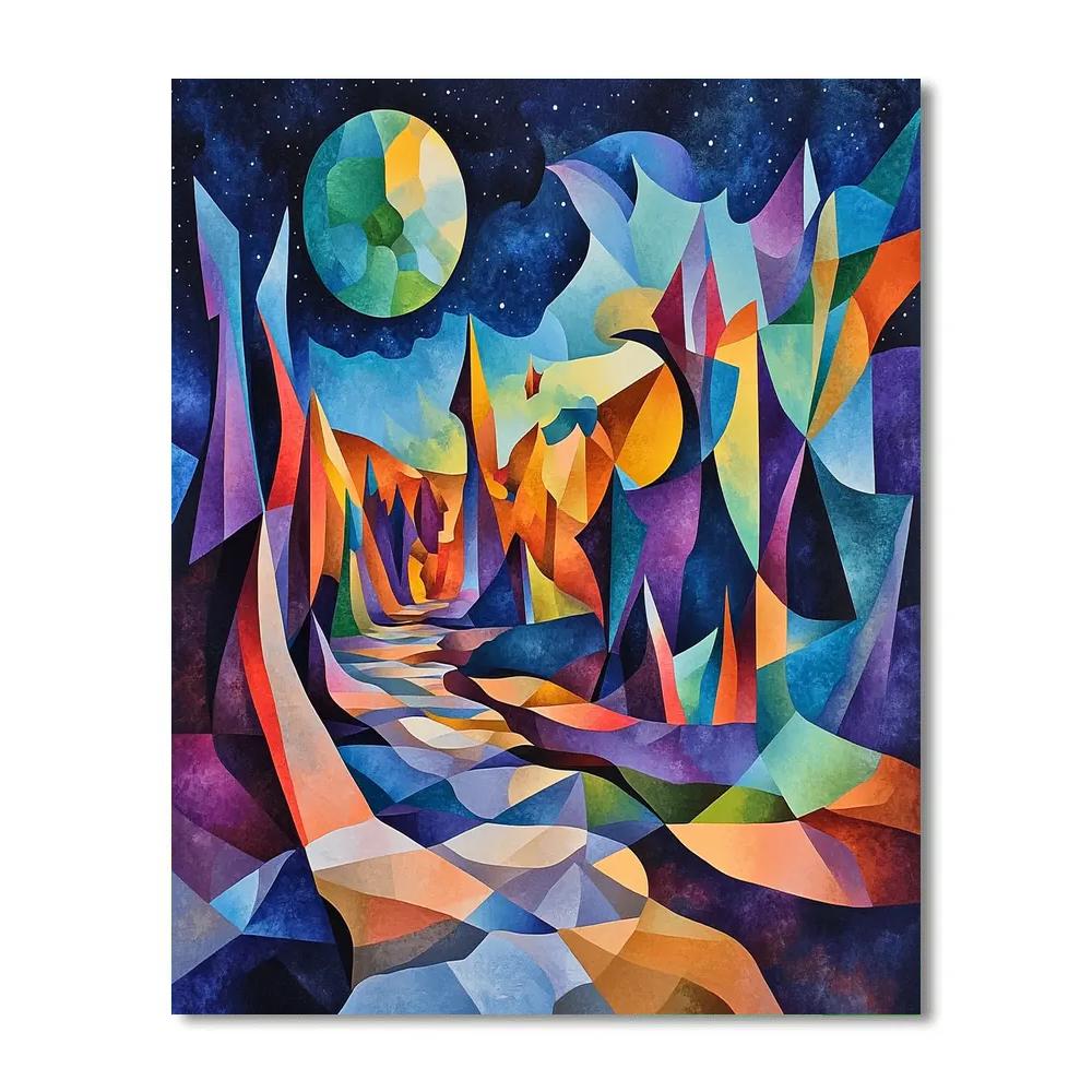 Picasso Inspired Cosmic Creatures Painting by numbers kit