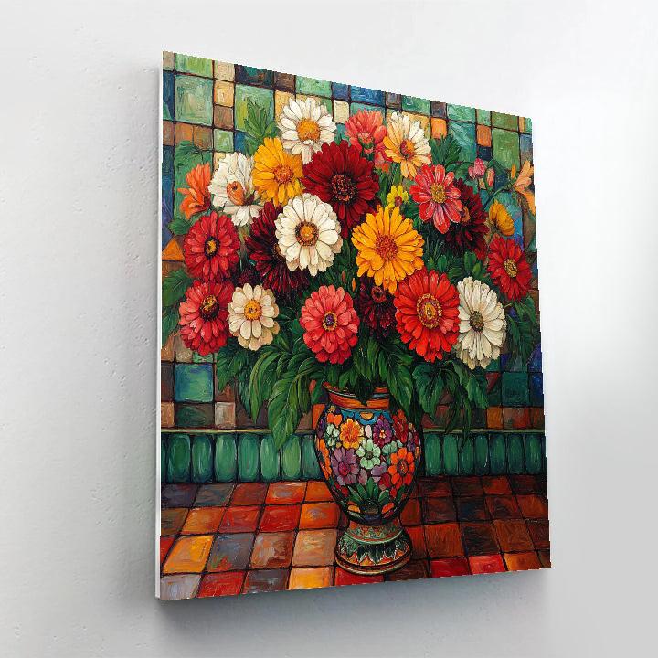 Frida Kahlo Inspired Flower Adoration Painting by numbers kit