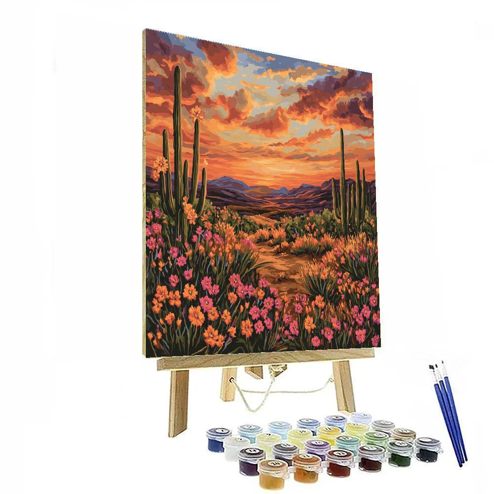 Georgia OKeeffe Inspired Desert Bloom Numbered painting kits