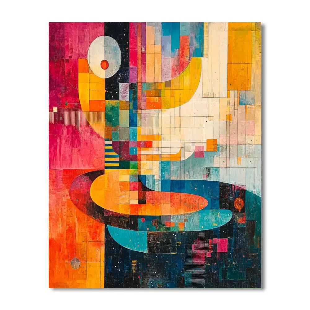 Kandinsky Inspired Symphonic Colors Paint by numbers art