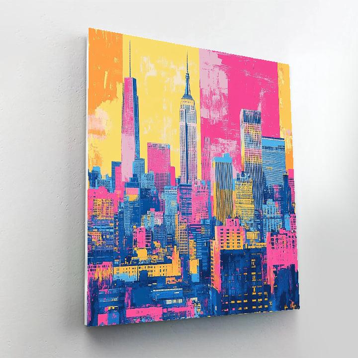 Warhol Inspired Pop Urban Landscape Numbered painting kits