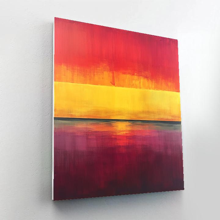 Rothko Inspired Emotional Sunset paint by color