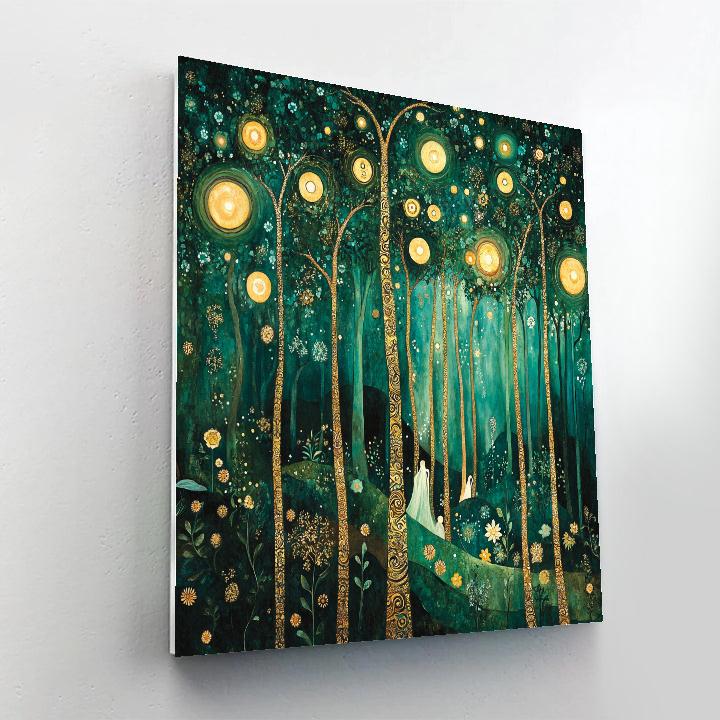Gustav Klimt Inspired Enchanted Forest Paint by numbers kits