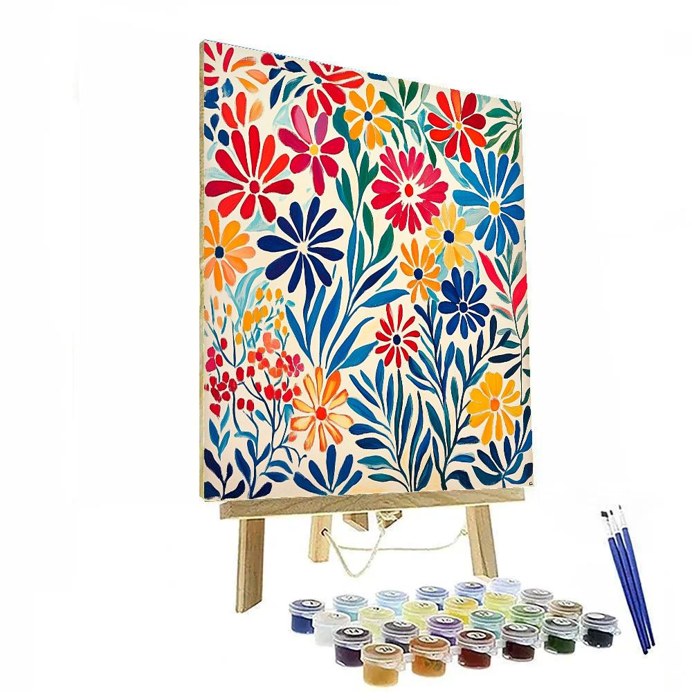 Matisse Inspired Joyful Chaos Paint by numbers art