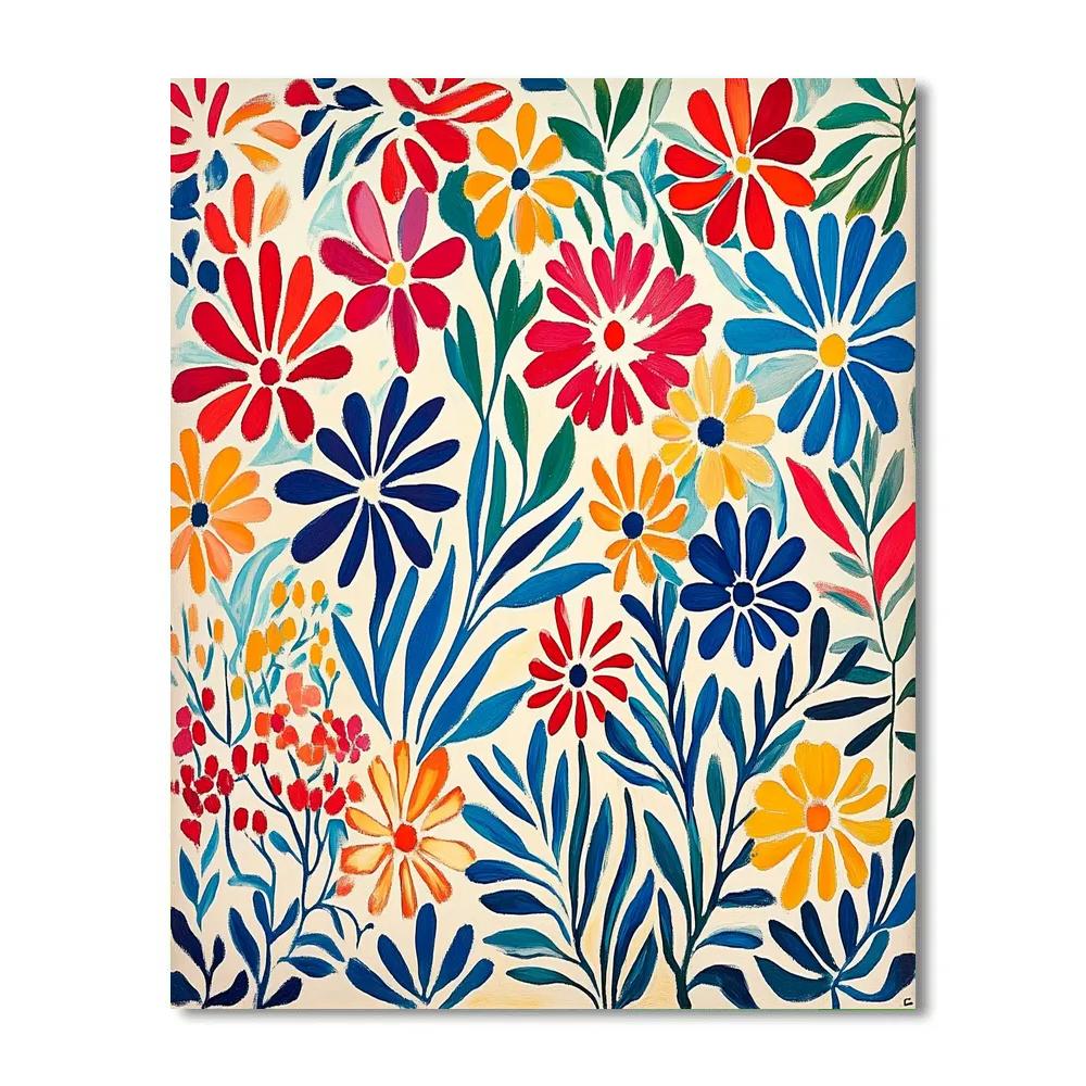 Matisse Inspired Joyful Chaos Paint by numbers art
