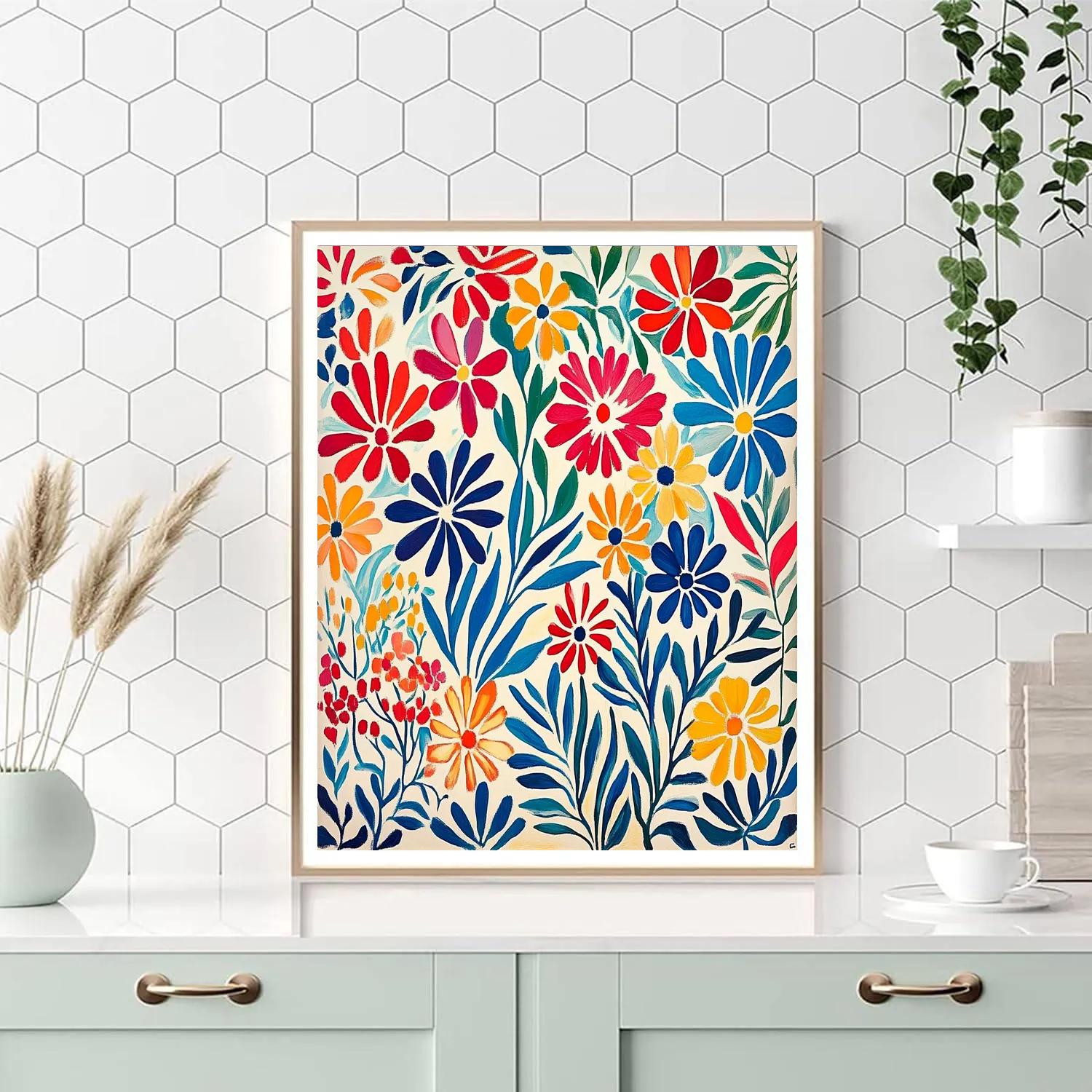 Matisse Inspired Joyful Chaos Paint by numbers art