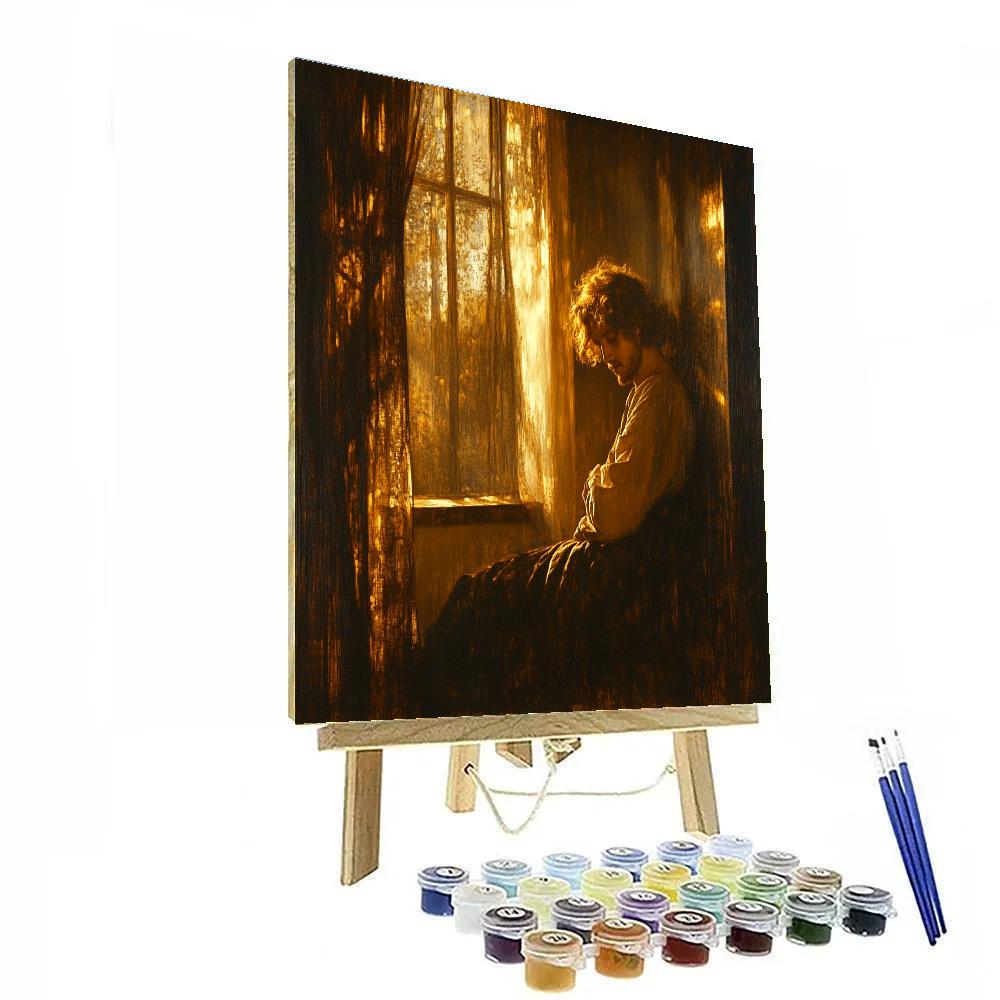 Rembrandt Inspired Dramatic Light DIY paint by numbers
