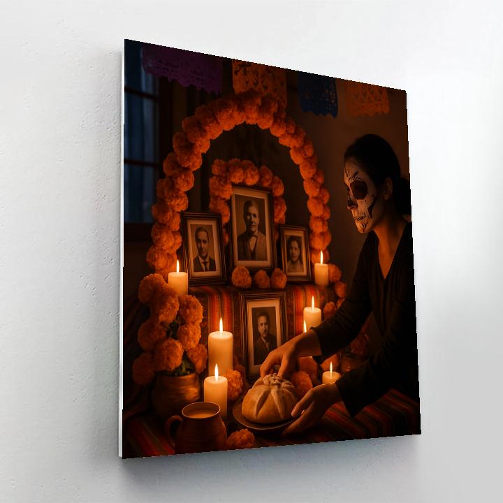 Dia De Muertos Family Ofrenda paint by numbers