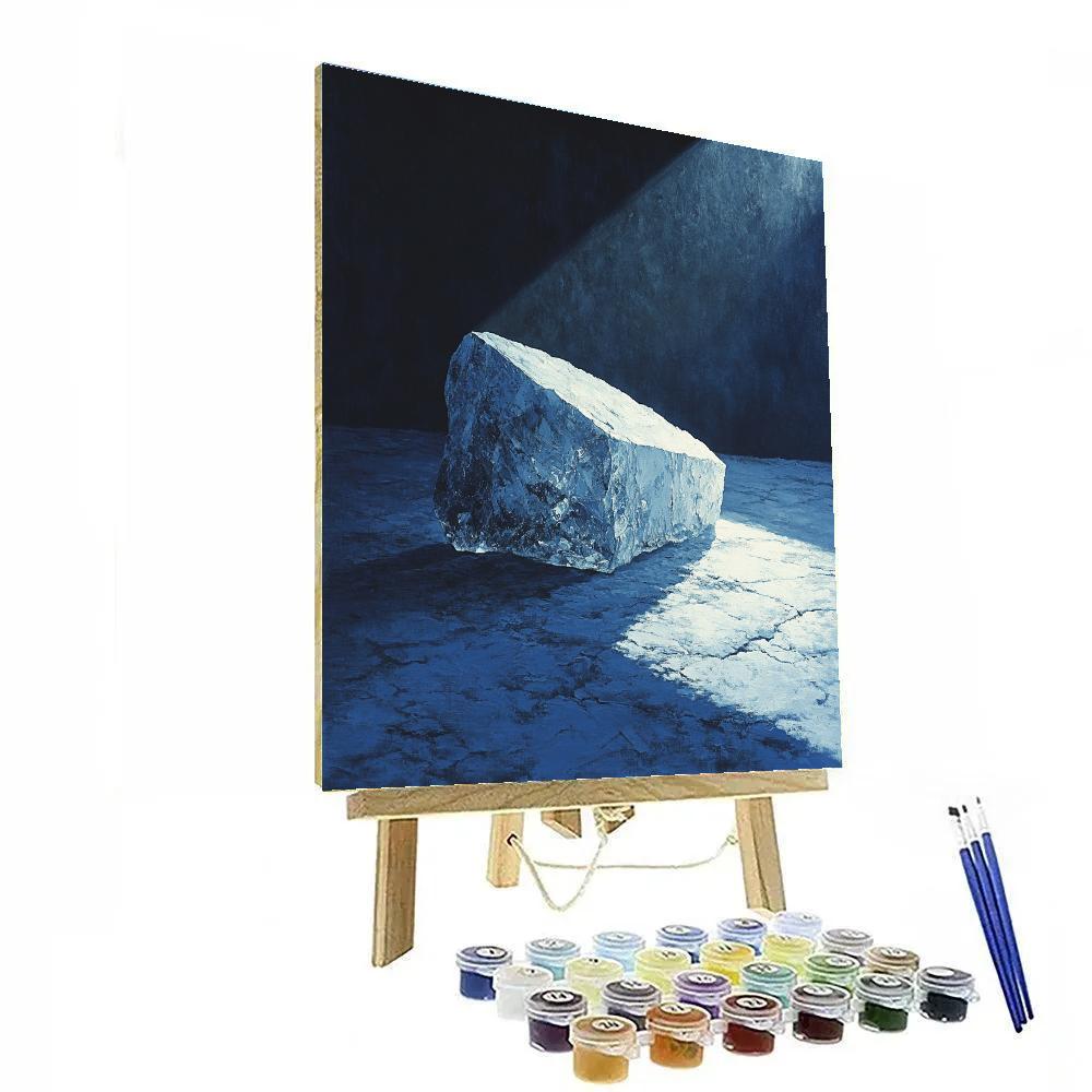 Caravaggio Inspired Midnight Glacier DIY paint by numbers