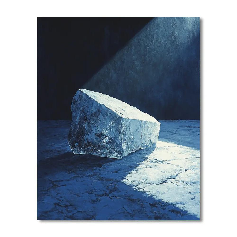 Caravaggio Inspired Midnight Glacier DIY paint by numbers