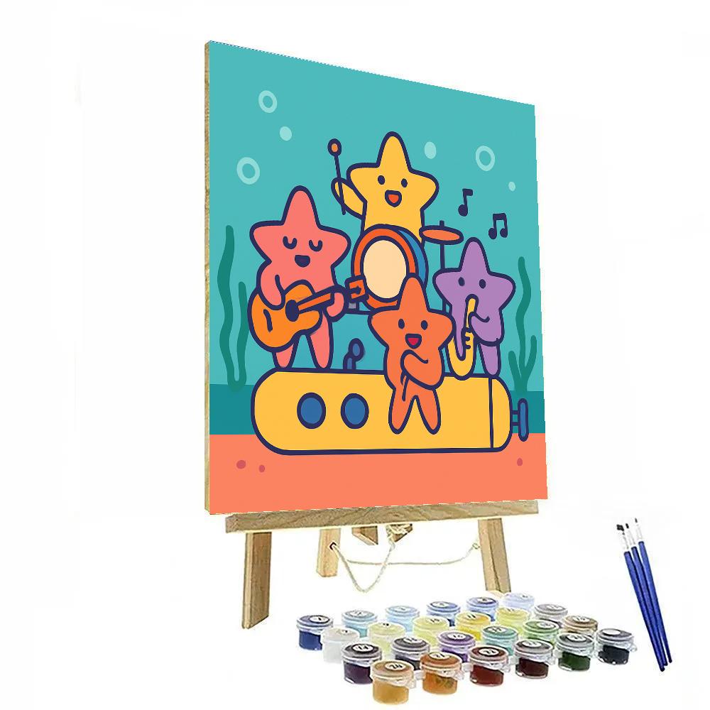 Submarine Starfish Band painting number kit