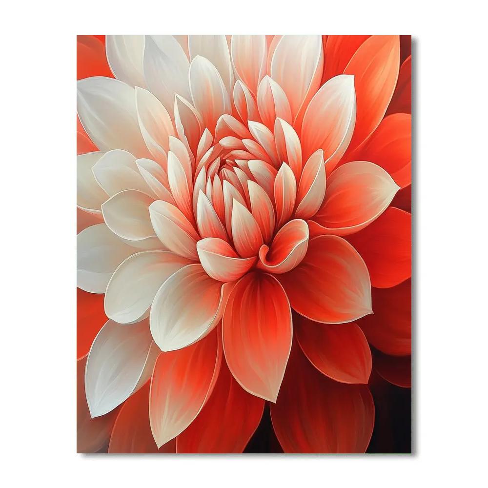 Georgia OKeeffe Inspired Desert Flowers paint by numbers