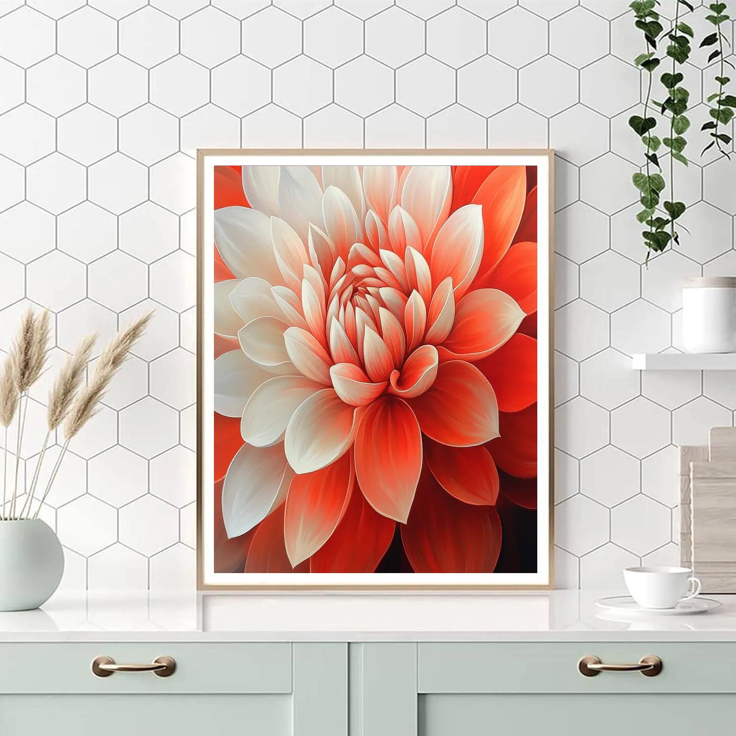 Georgia OKeeffe Inspired Desert Flowers paint by numbers