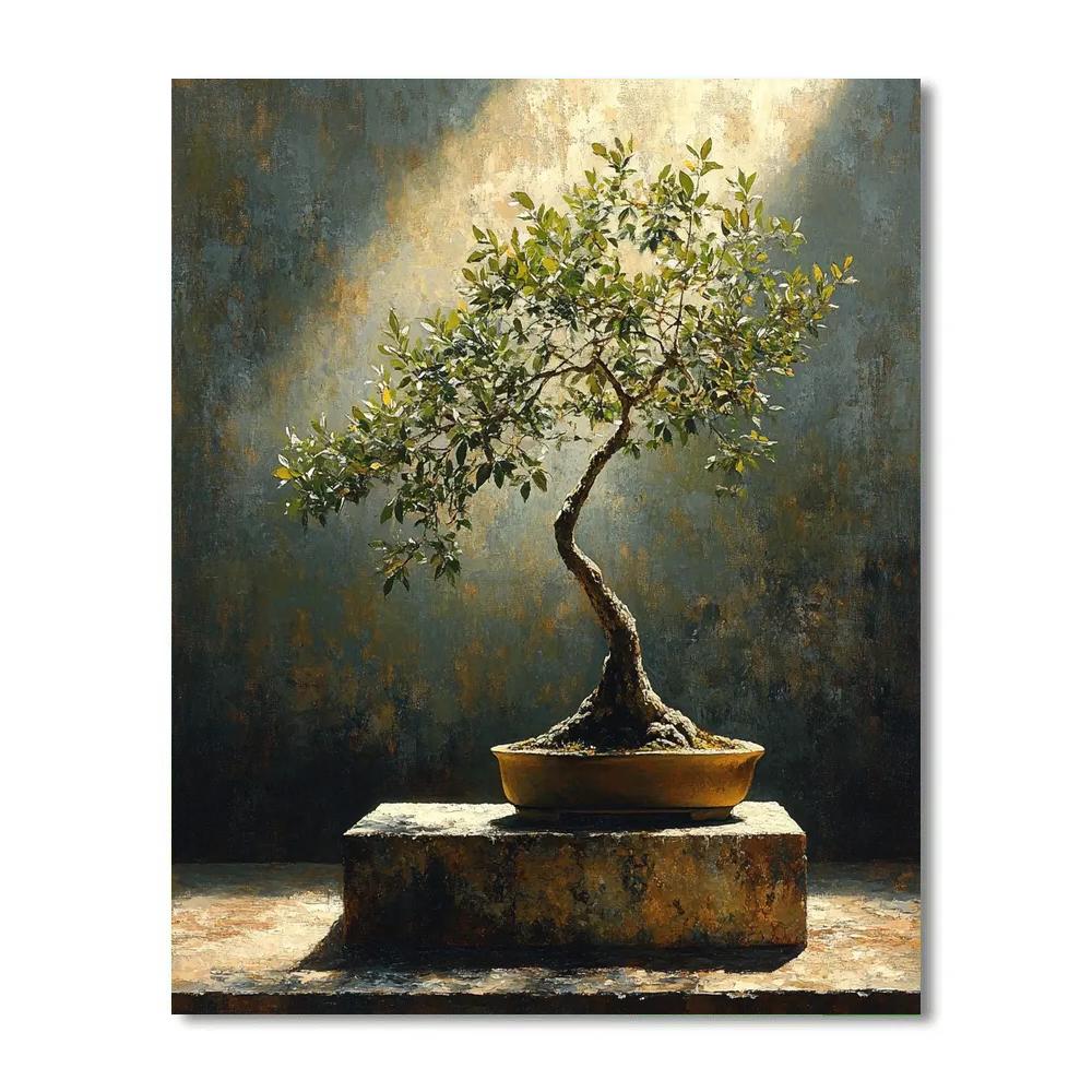 Caravaggio Inspired Twilight Bonsai DIY paint by numbers