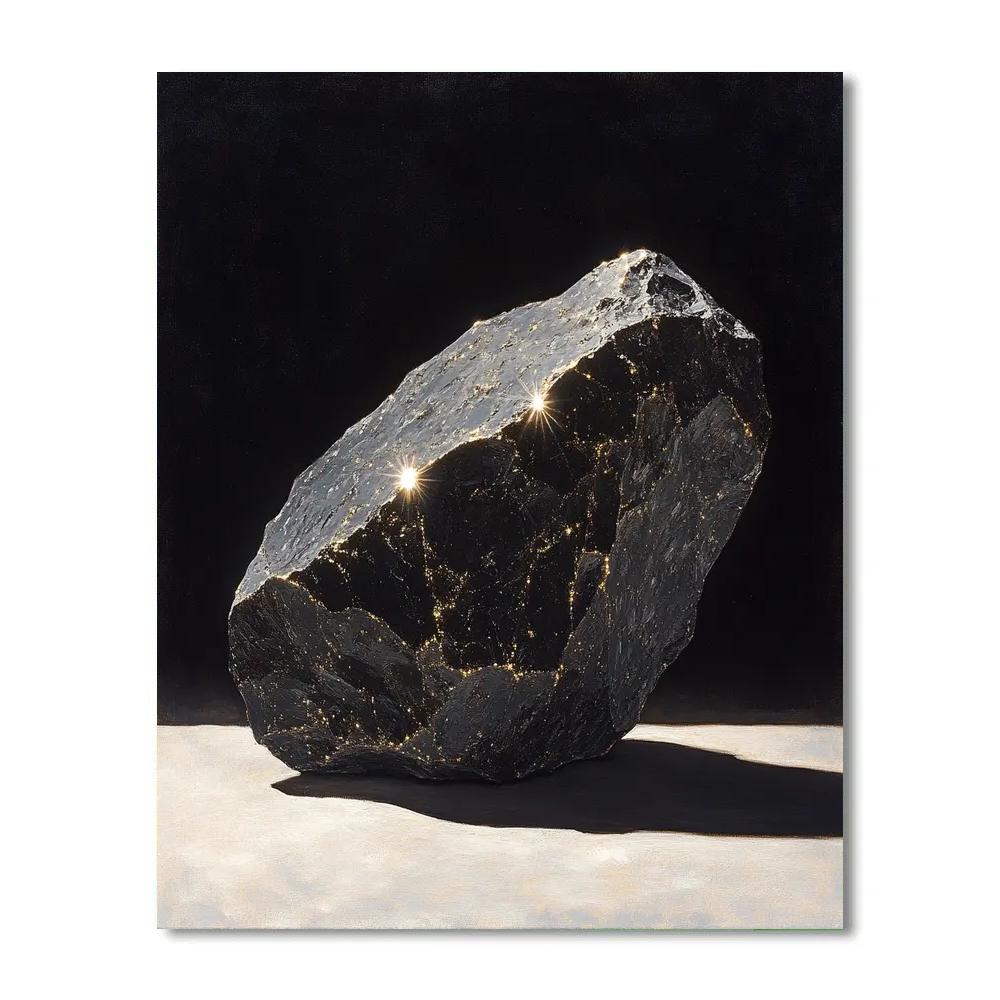 Caravaggio Inspired Meteorite Fragment Numbered painting kits