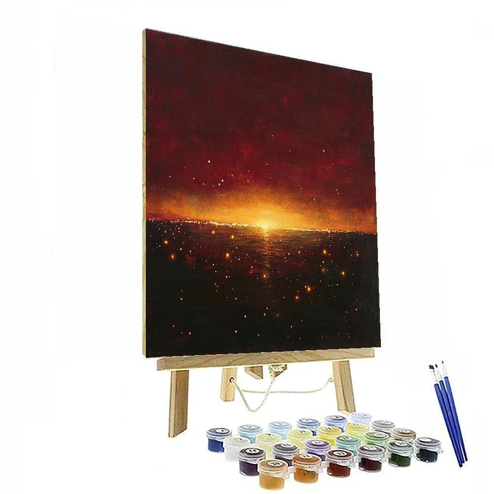 Edgar Degas Inspired Evening Embers Paint by numbers kits