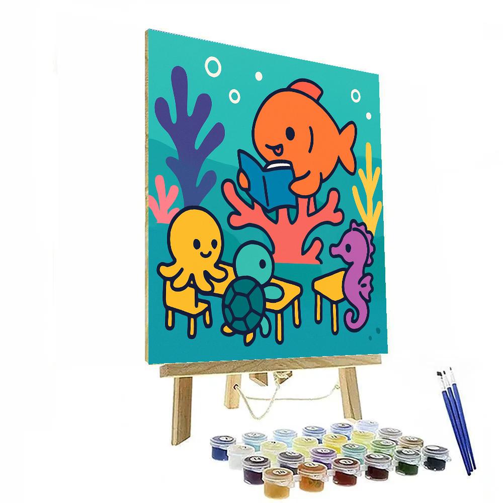 Rainbow Reef School paint by numbers