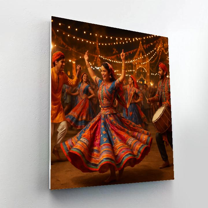 Navratri Garba Nights paint by numbers