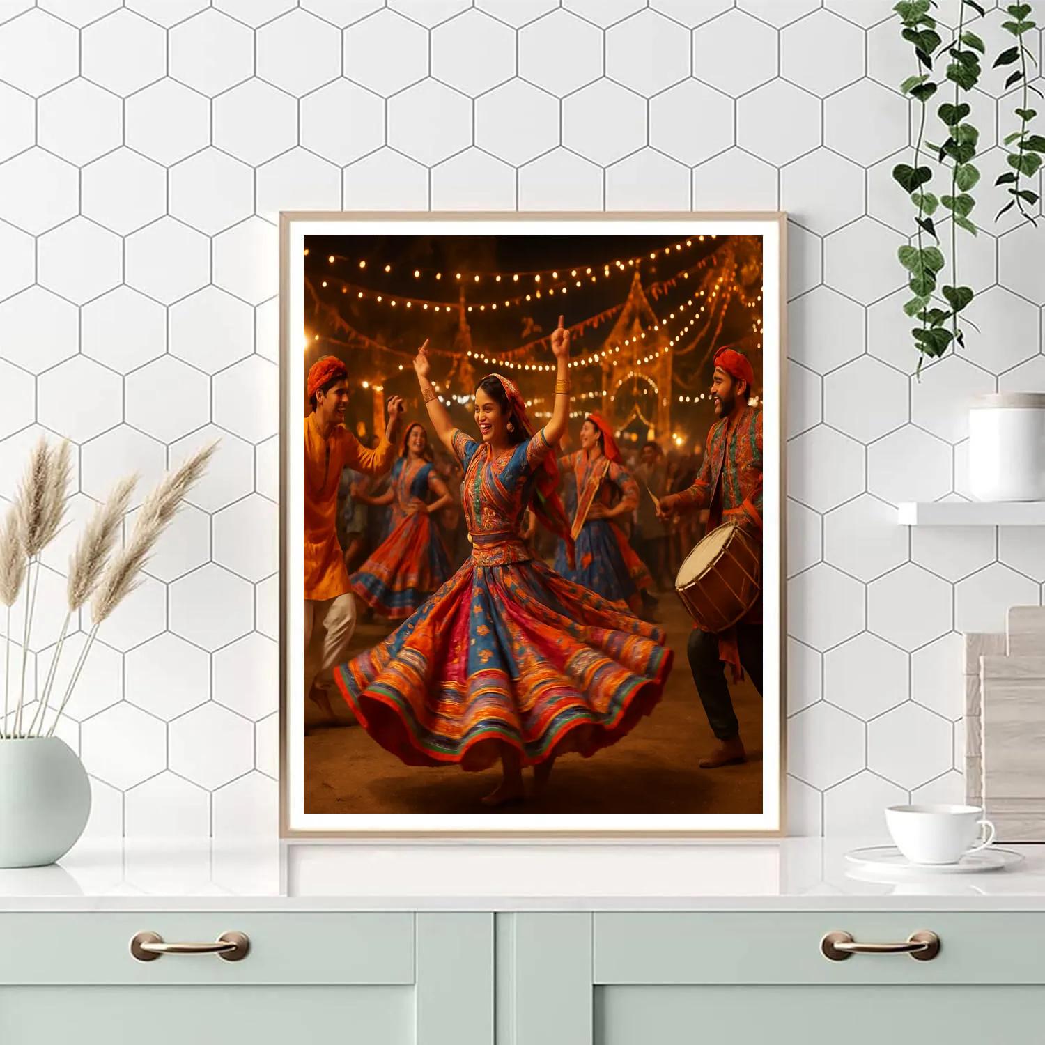 Navratri Garba Nights paint by numbers