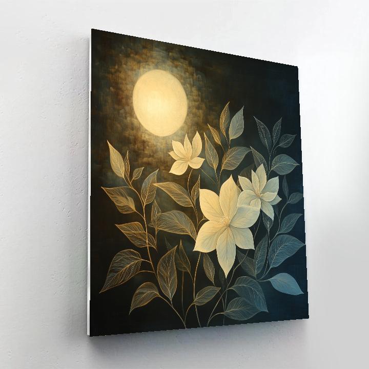 Caravaggio Inspired Lunar Shadow Garden Numbered painting kits