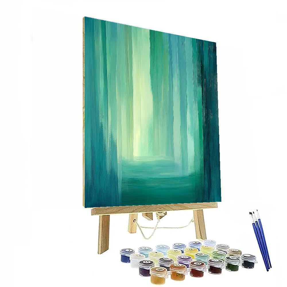 Edgar Degas Inspired Quiet Aurora paint by color