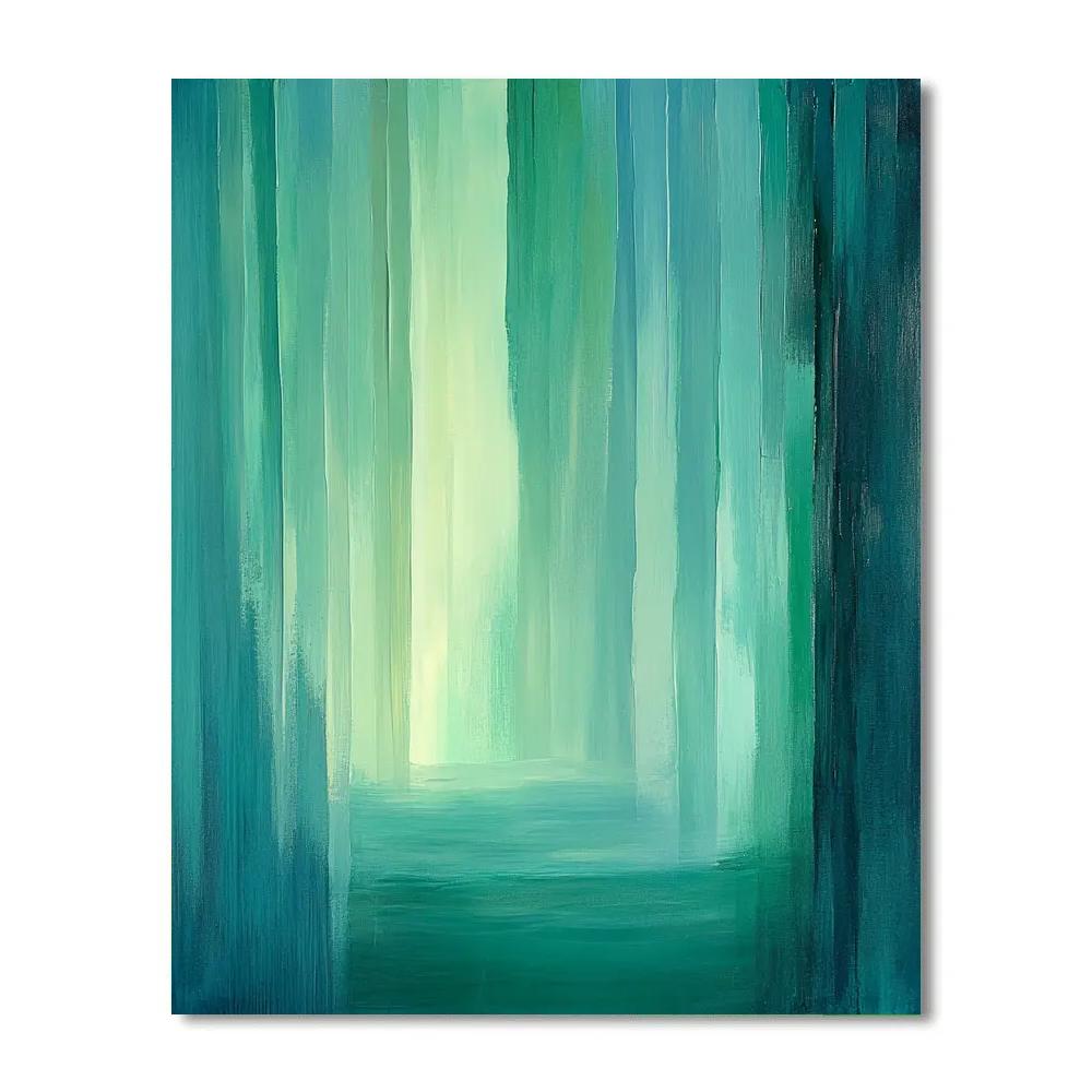 Edgar Degas Inspired Quiet Aurora paint by color
