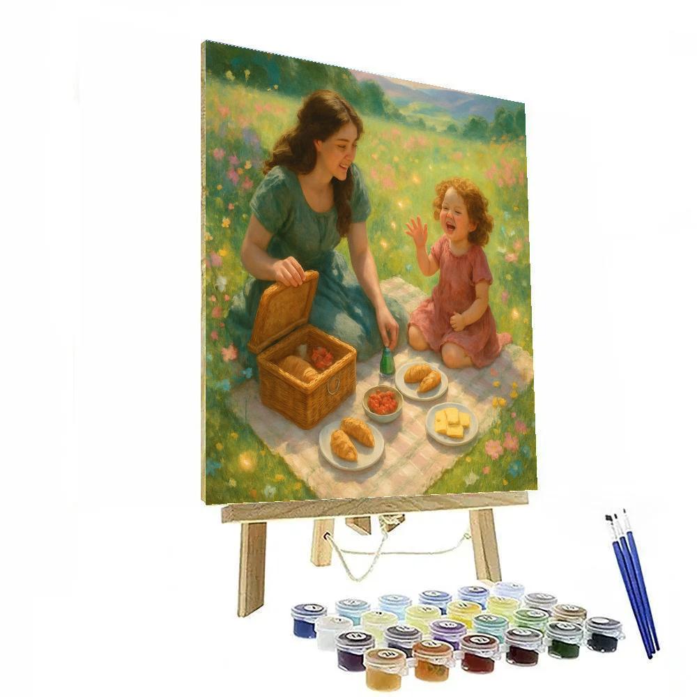 Galaxy Garden Picnic Number painting