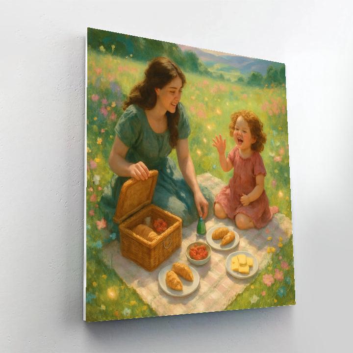 Galaxy Garden Picnic Number painting