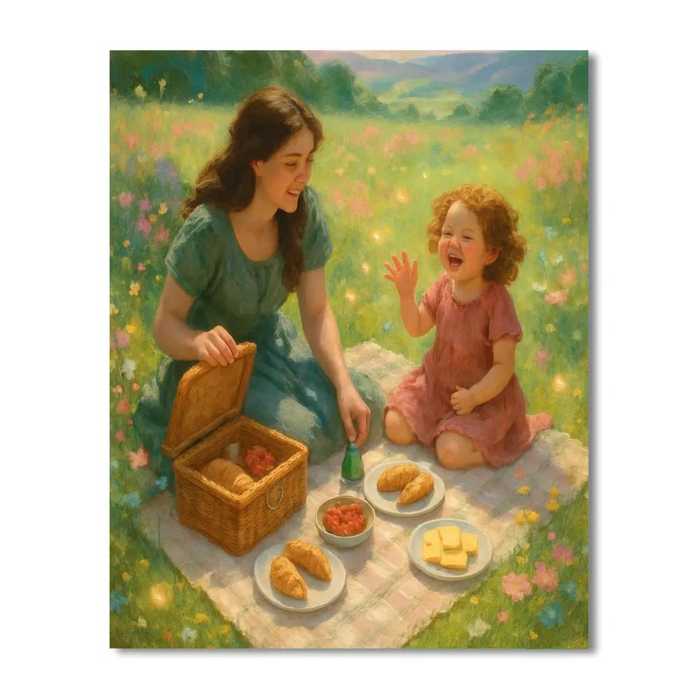 Galaxy Garden Picnic Number painting