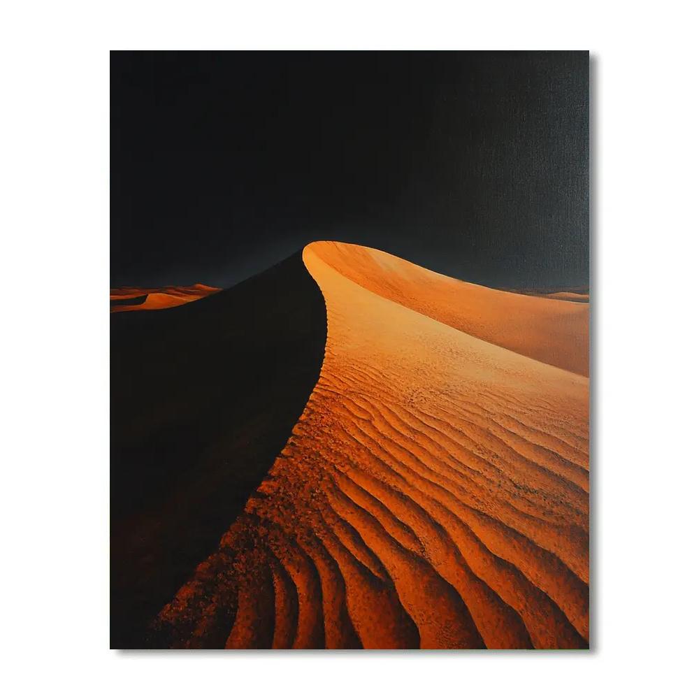 Caravaggio Inspired Desert Dune Shadow Numbered painting kits
