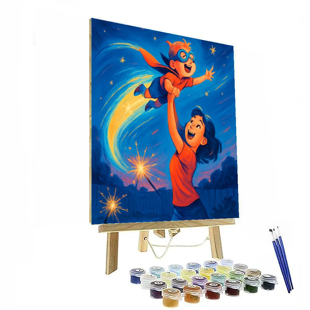 Comet Ride Imagination paint by numbers