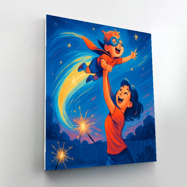 Comet Ride Imagination paint by numbers