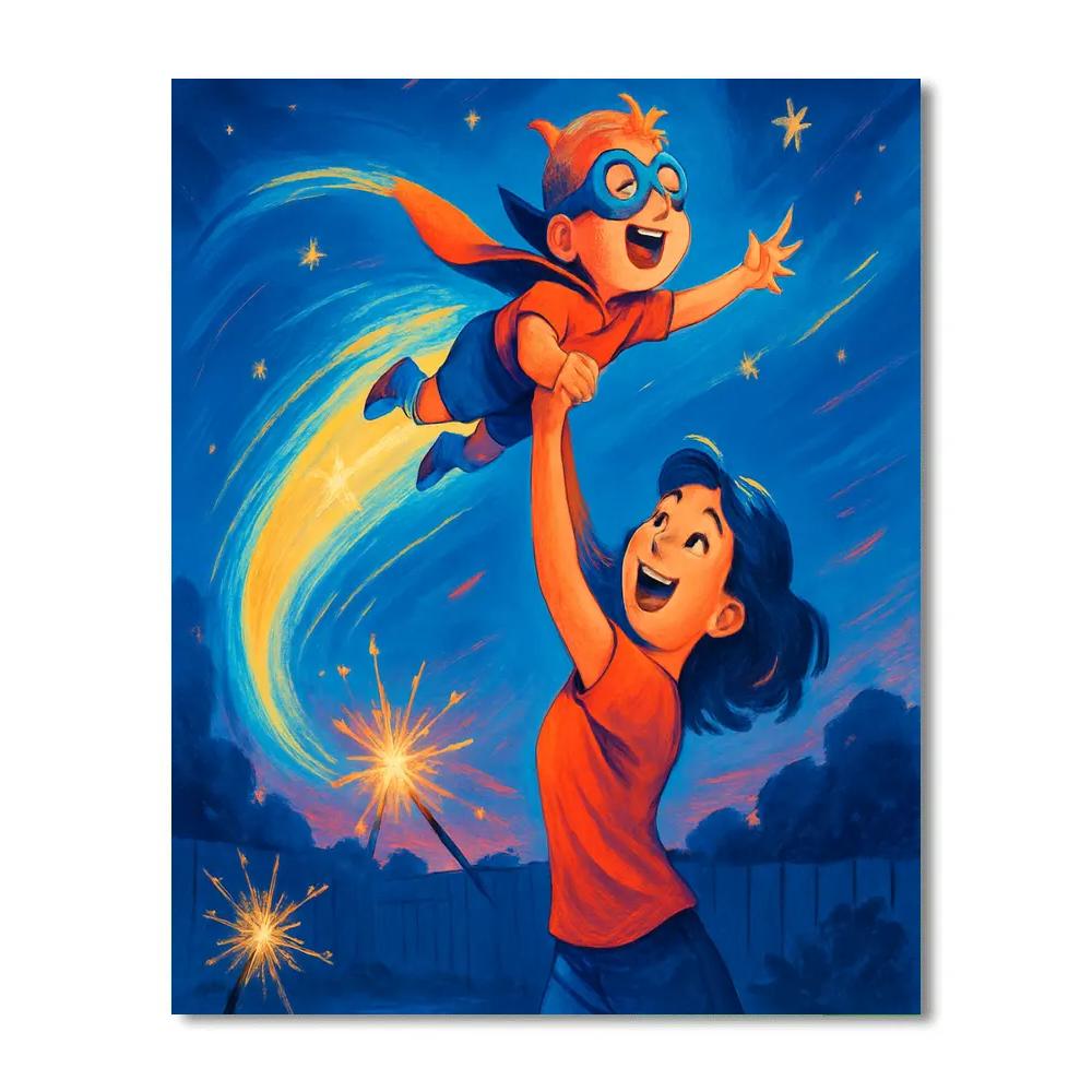 Comet Ride Imagination paint by numbers