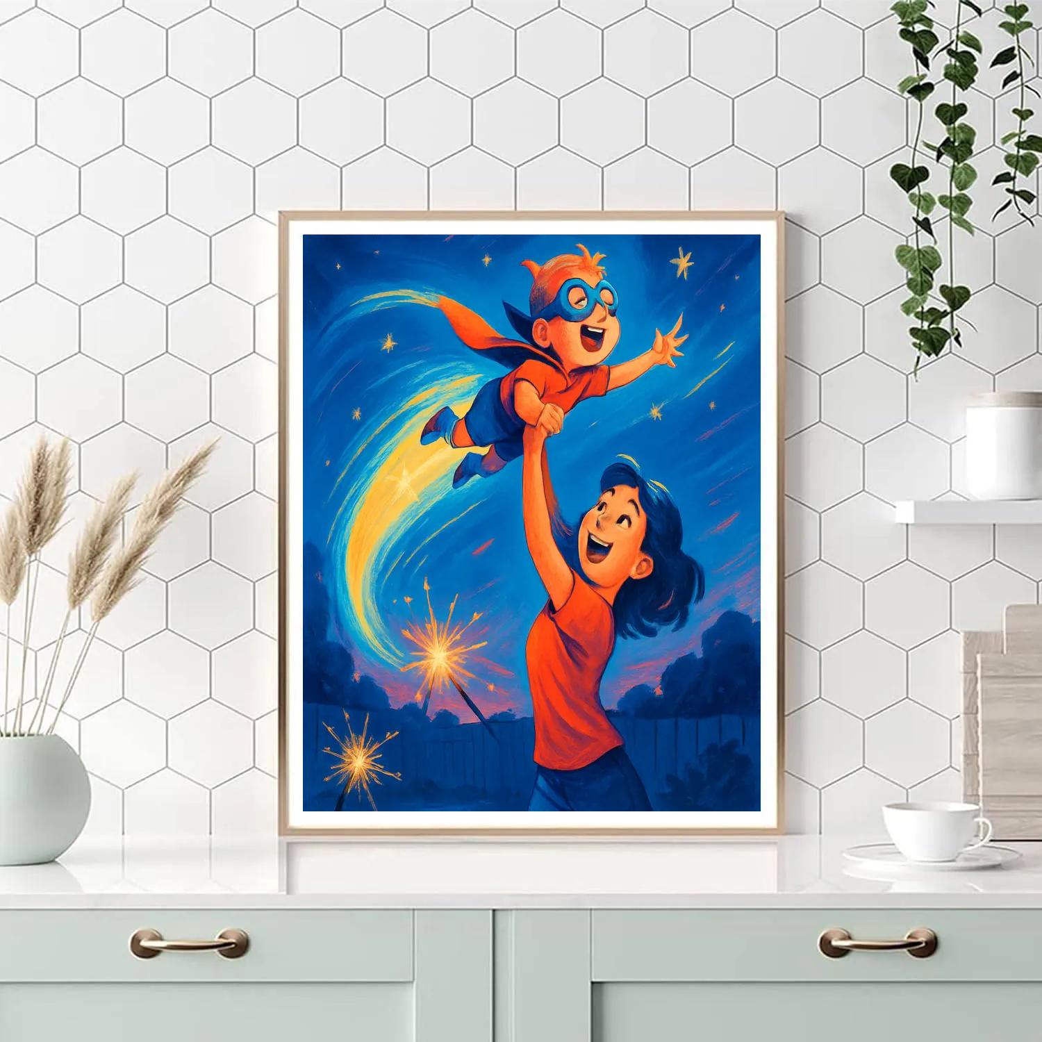 Comet Ride Imagination paint by numbers