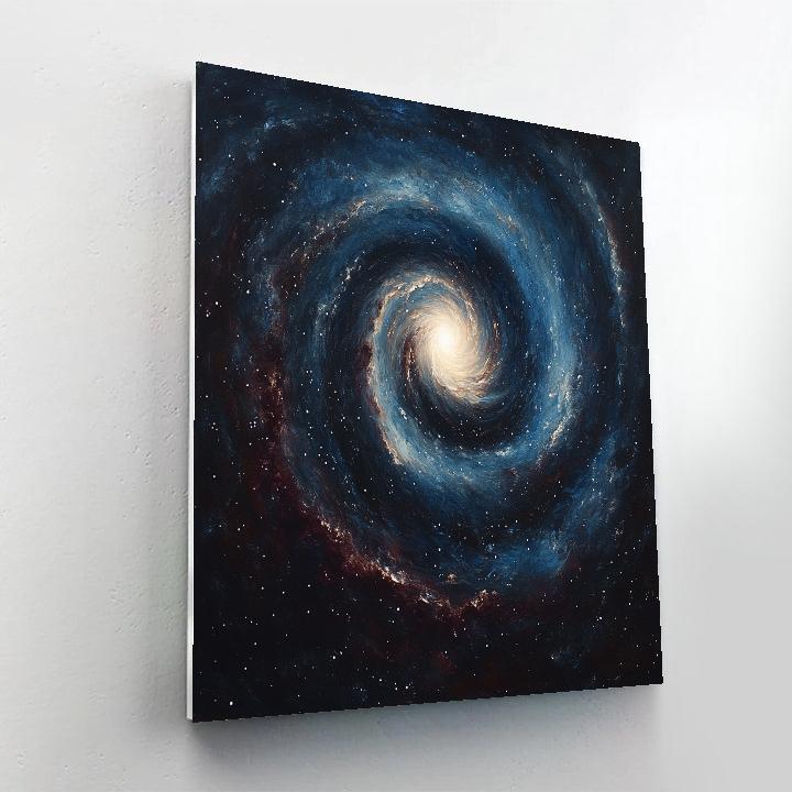 Caravaggio Inspired Nebula Spiral paint by numbers