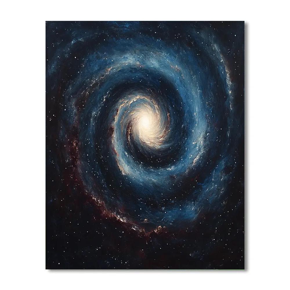 Caravaggio Inspired Nebula Spiral paint by numbers