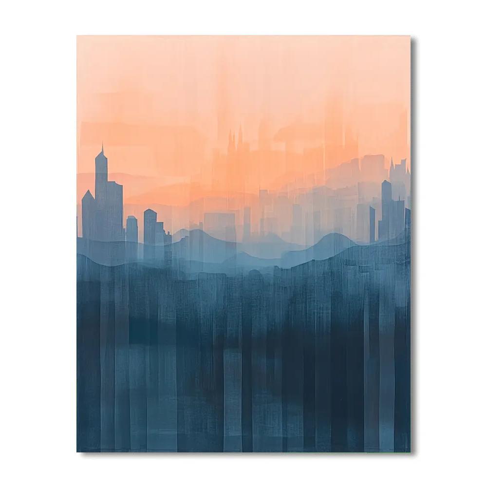 Edgar Degas Inspired City Fog Melody paint by numbers