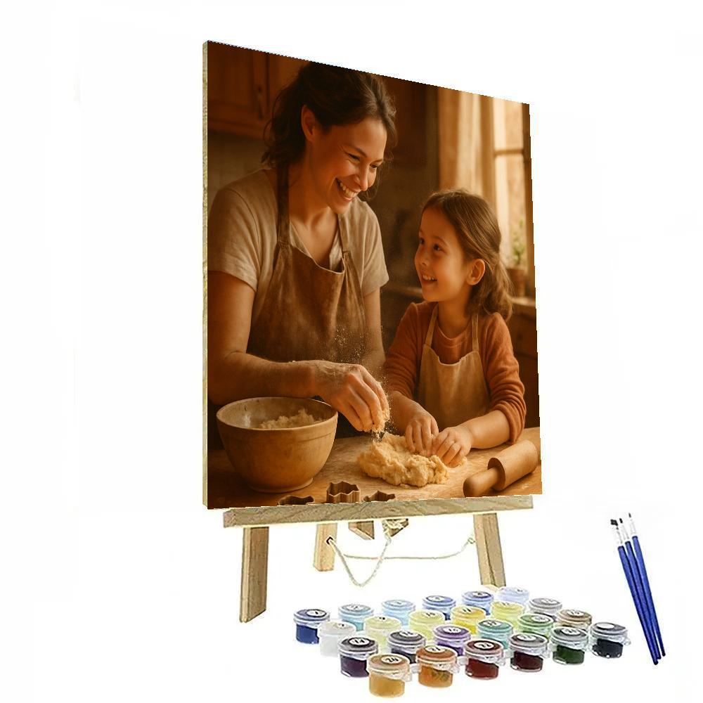 Warm Nebula Kitchen Baking Number painting