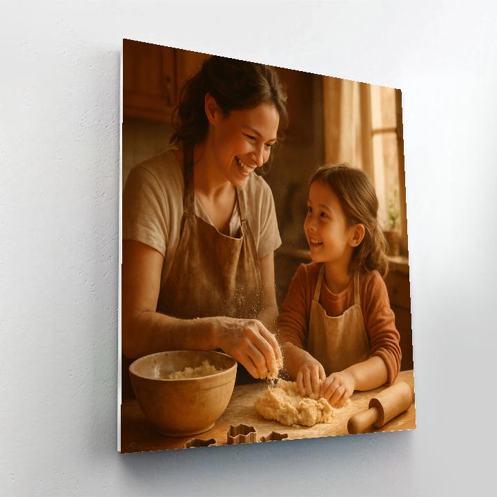 Warm Nebula Kitchen Baking Number painting