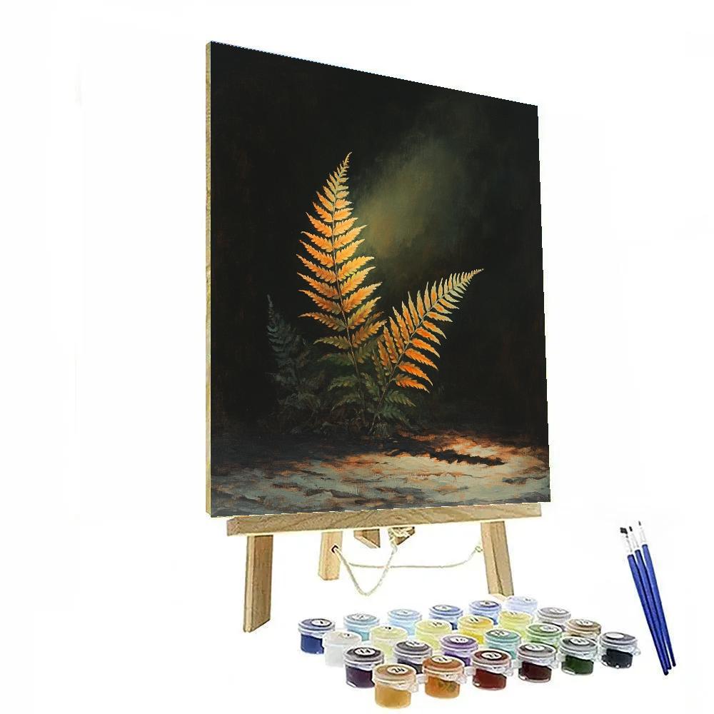 Caravaggio Inspired Autumn Fern paint by number