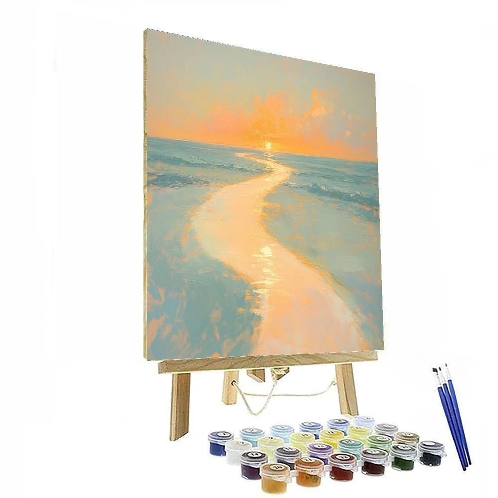 Edgar Degas Inspired Sunlit Wake paint by number