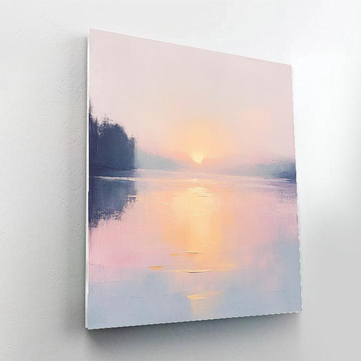 Claude Monet Inspired Sunrise Over Lake Painting by numbers kit