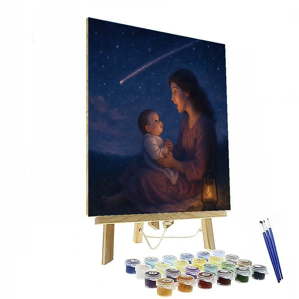 Lullaby Under Shooting Stars painting number kit