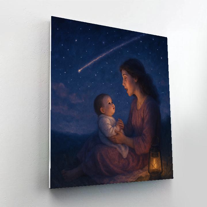 Lullaby Under Shooting Stars painting number kit