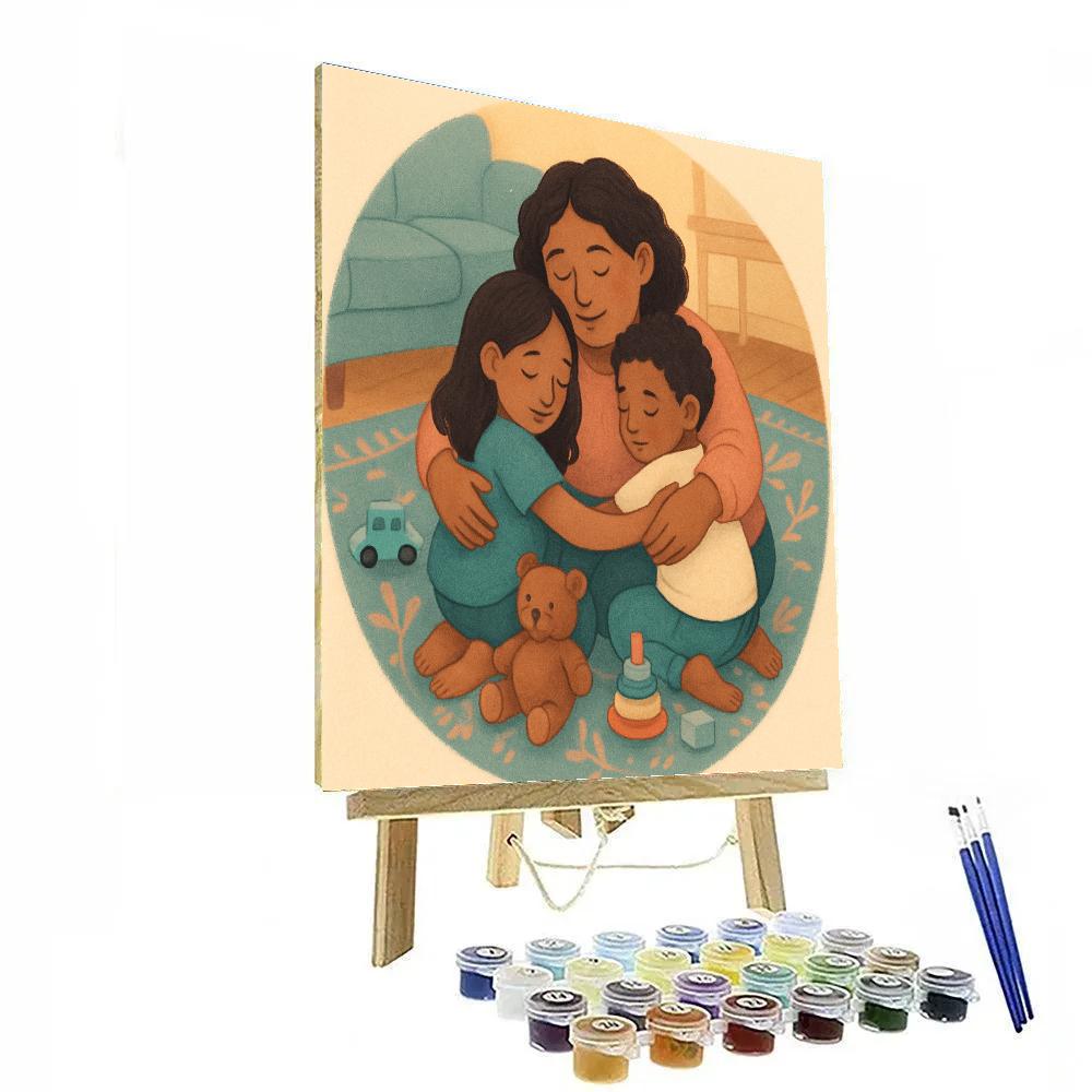 Orbit Of Hugs Paint by numbers art