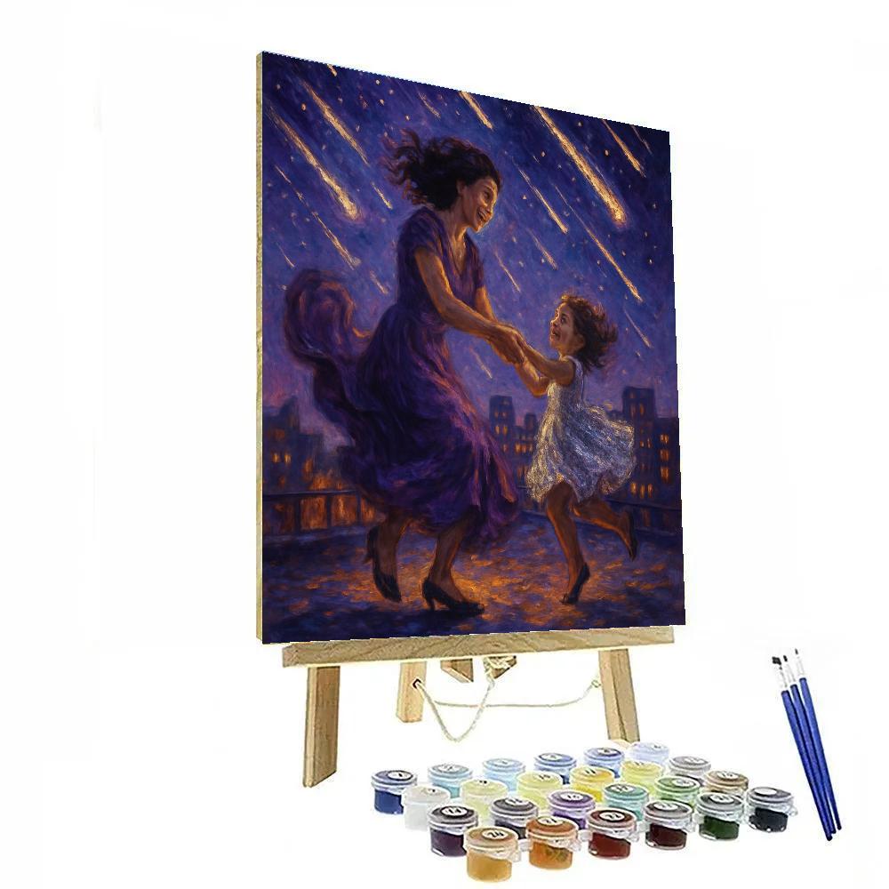 Meteor Shower Dance paint by number