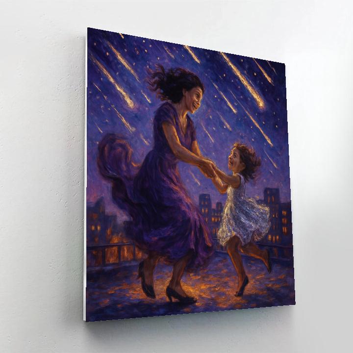 Meteor Shower Dance paint by number