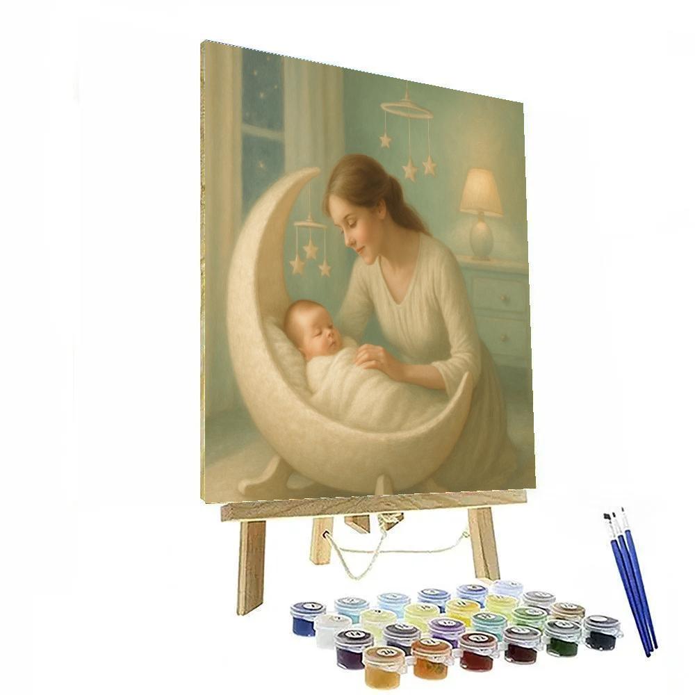 Cradle Of Stars Nursery painting number kit